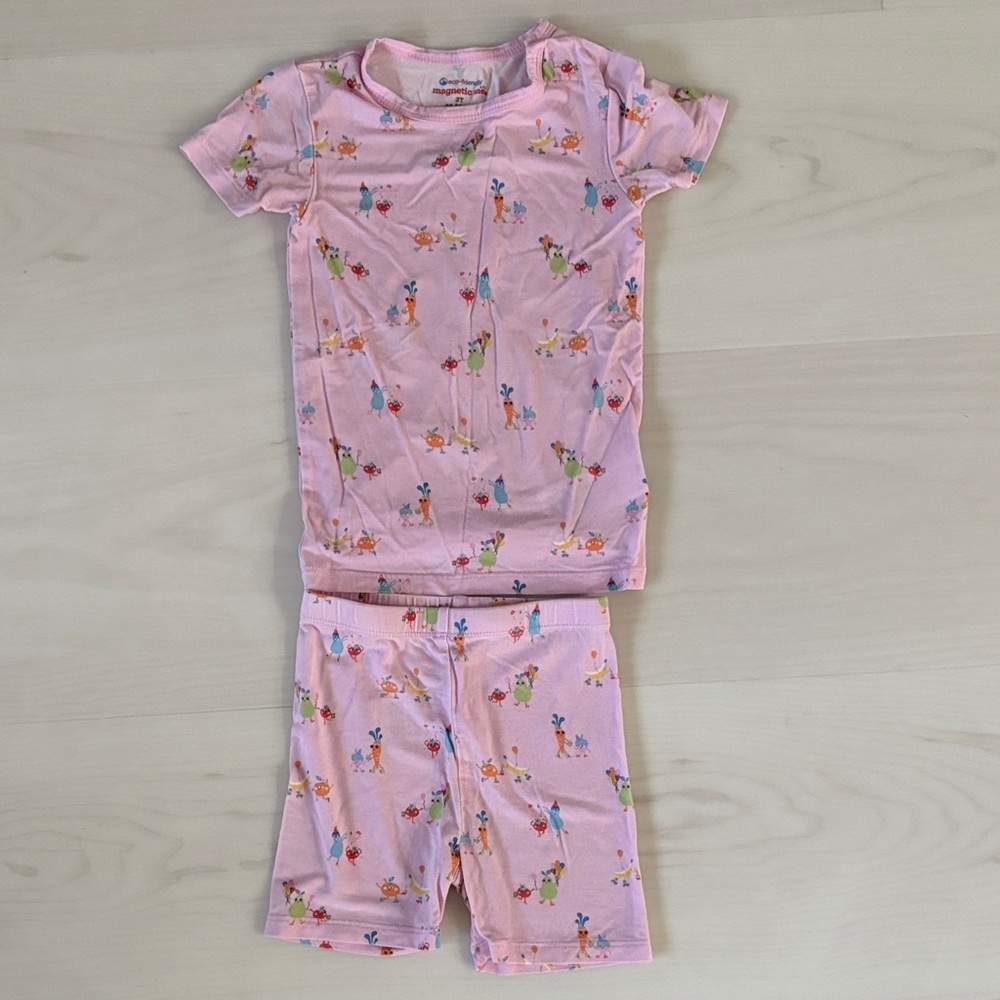 Magnetic Me Turnip the Beet Modal PJ shirt set, 2T